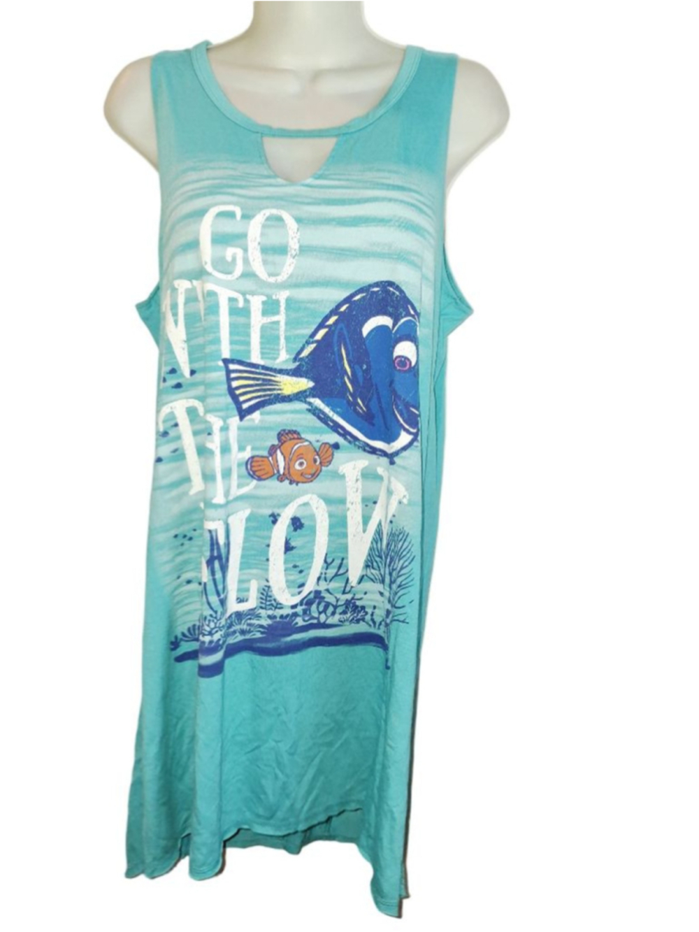 Disney Pixar Finding Nemo Blue sz L dress beachwear